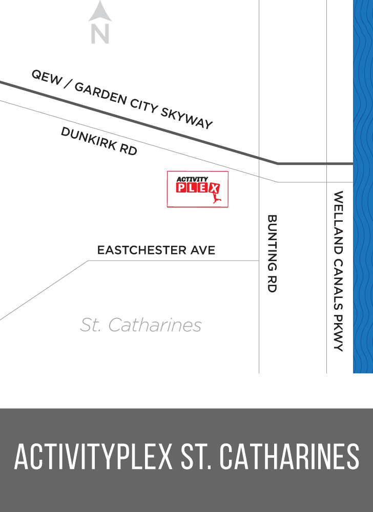 Activity Plex St.Catharines Map